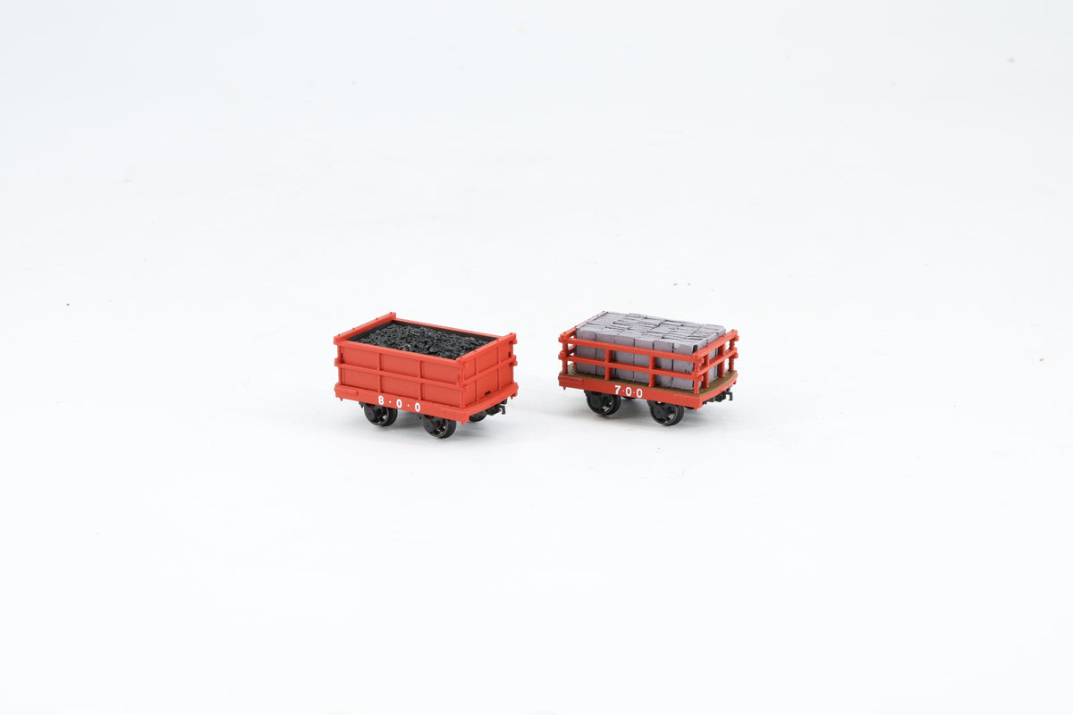 Bachmann Finescale NG7 Pair of Dinorwic Coal/Slate Wagons with Loads