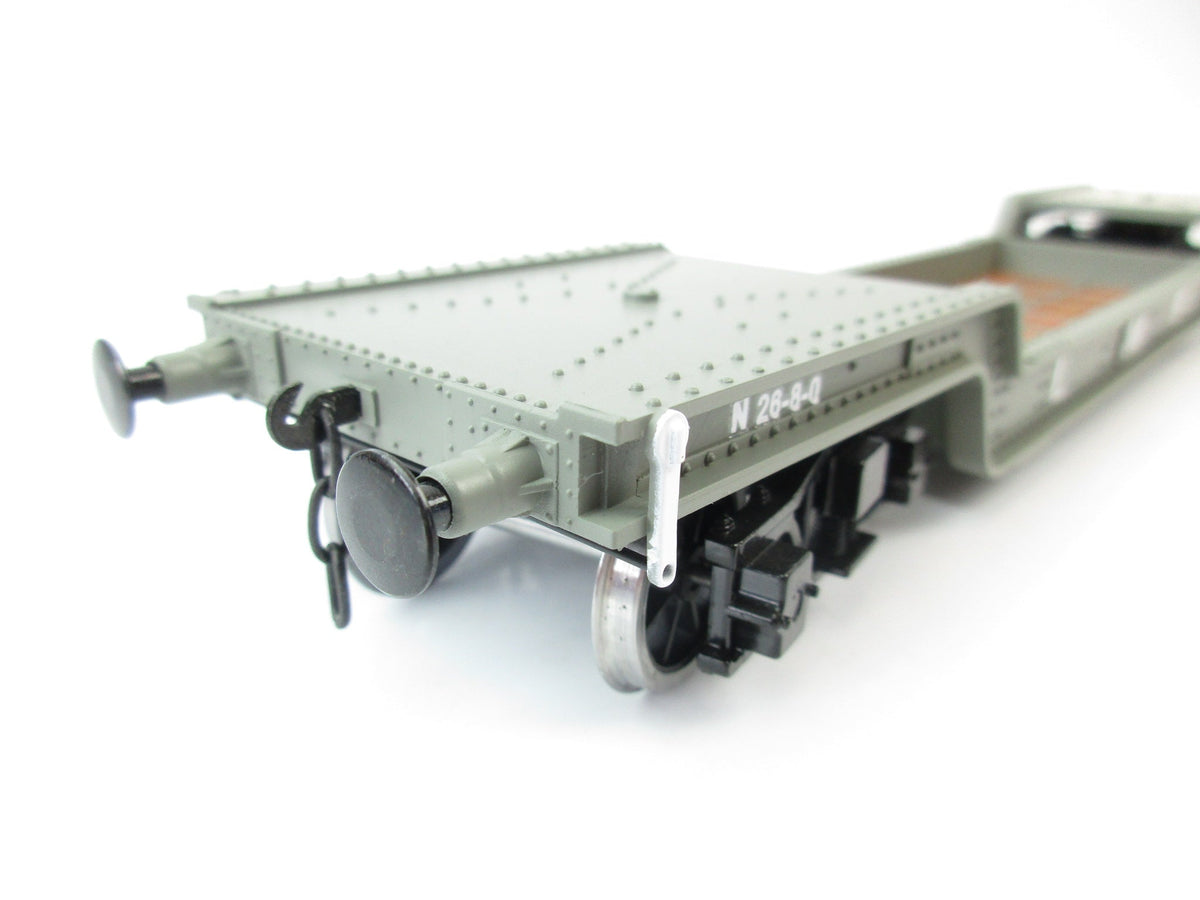 Darstaed D32-5 7mm Finescale O Gauge 45 Ton Bogie Well Wagon LMS Grey
