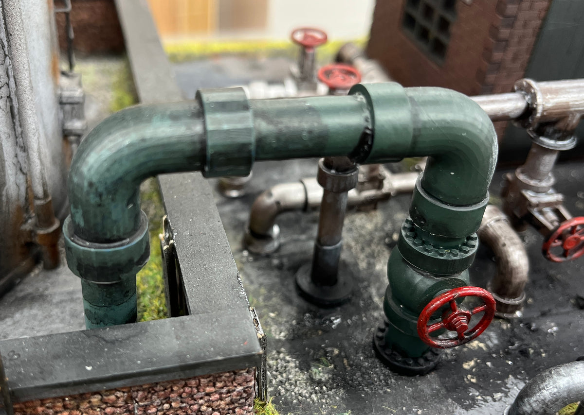 Made in Manchester Models O Gauge Industrial Pipework 8mm Starter Kit IP-8