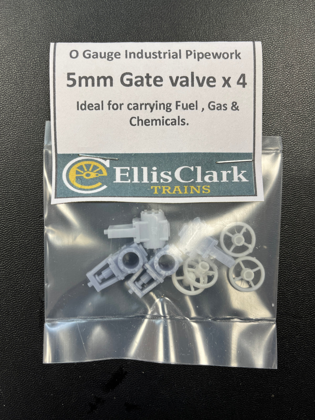 Made in Manchester Models O Gauge Industrial Pipework 5mm Gate Valve (4-Pack) GV-5