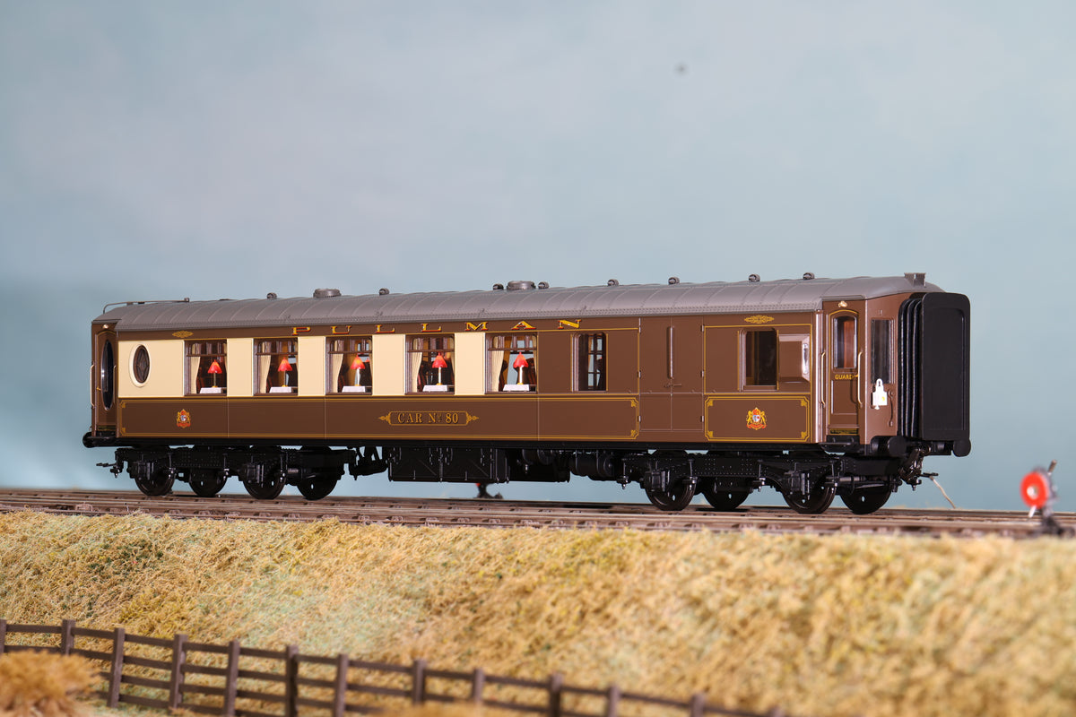 Darstaed D25-05D Finescale O Gauge All-Steel K-Type Pullman Brake Third 'Car No. 80'
