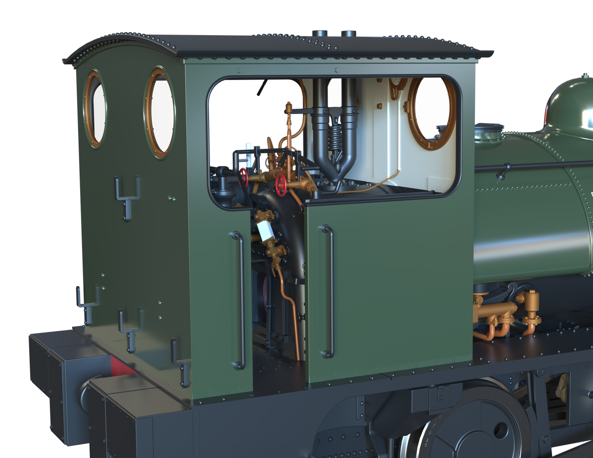 Ellis Clark Trains O Gauge E1043 L&amp;Y Class 21 Pug, Bottle Green, &#39;Bassett&#39; (pre-order)