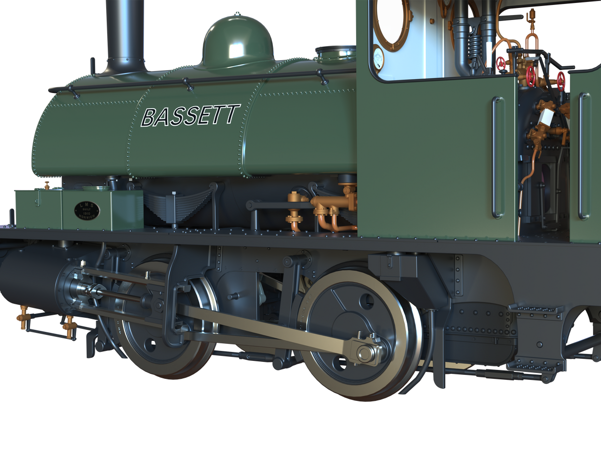 Ellis Clark Trains O Gauge E1043 L&amp;Y Class 21 Pug, Bottle Green, &#39;Bassett&#39; (pre-order)