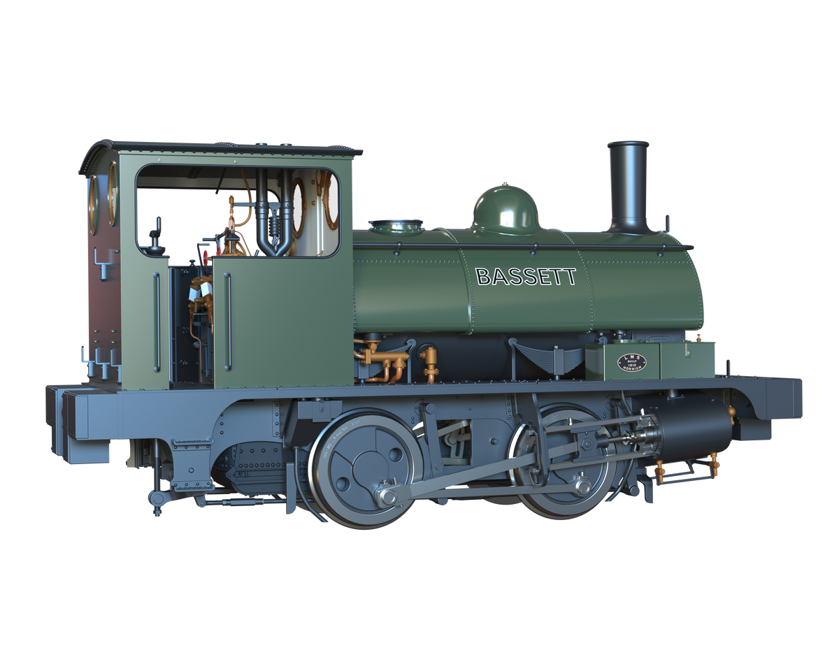 Ellis Clark Trains O Gauge E1043 L&amp;Y Class 21 Pug, Bottle Green, &#39;Bassett&#39; (pre-order)