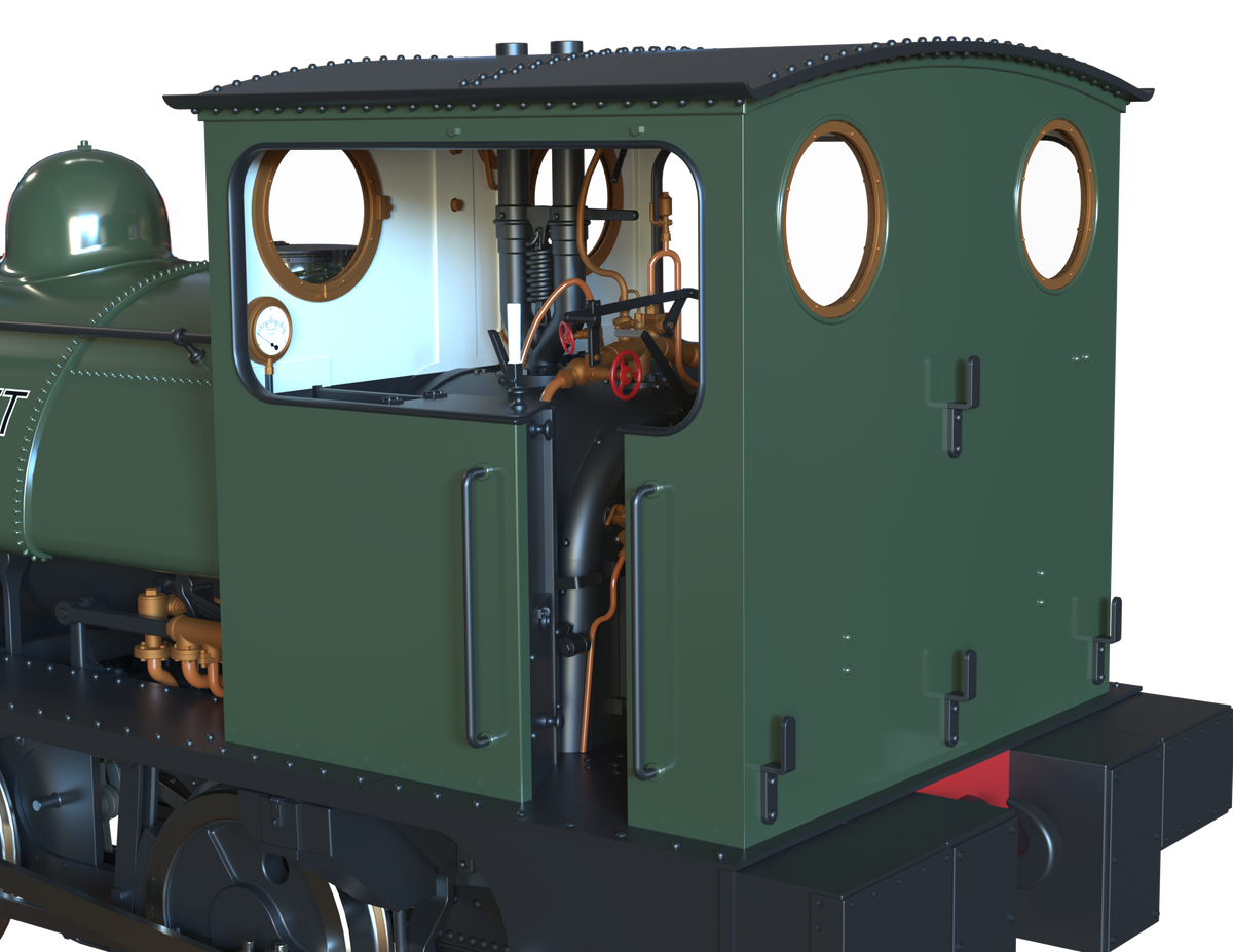 Ellis Clark Trains O Gauge E1043 L&amp;Y Class 21 Pug, Bottle Green, &#39;Bassett&#39; (pre-order)
