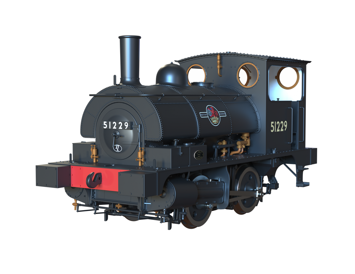 Ellis Clark Trains O Gauge E1047 L&amp;Y Class 21 Pug, BR Black Late &#39;51229&#39; (pre-order)