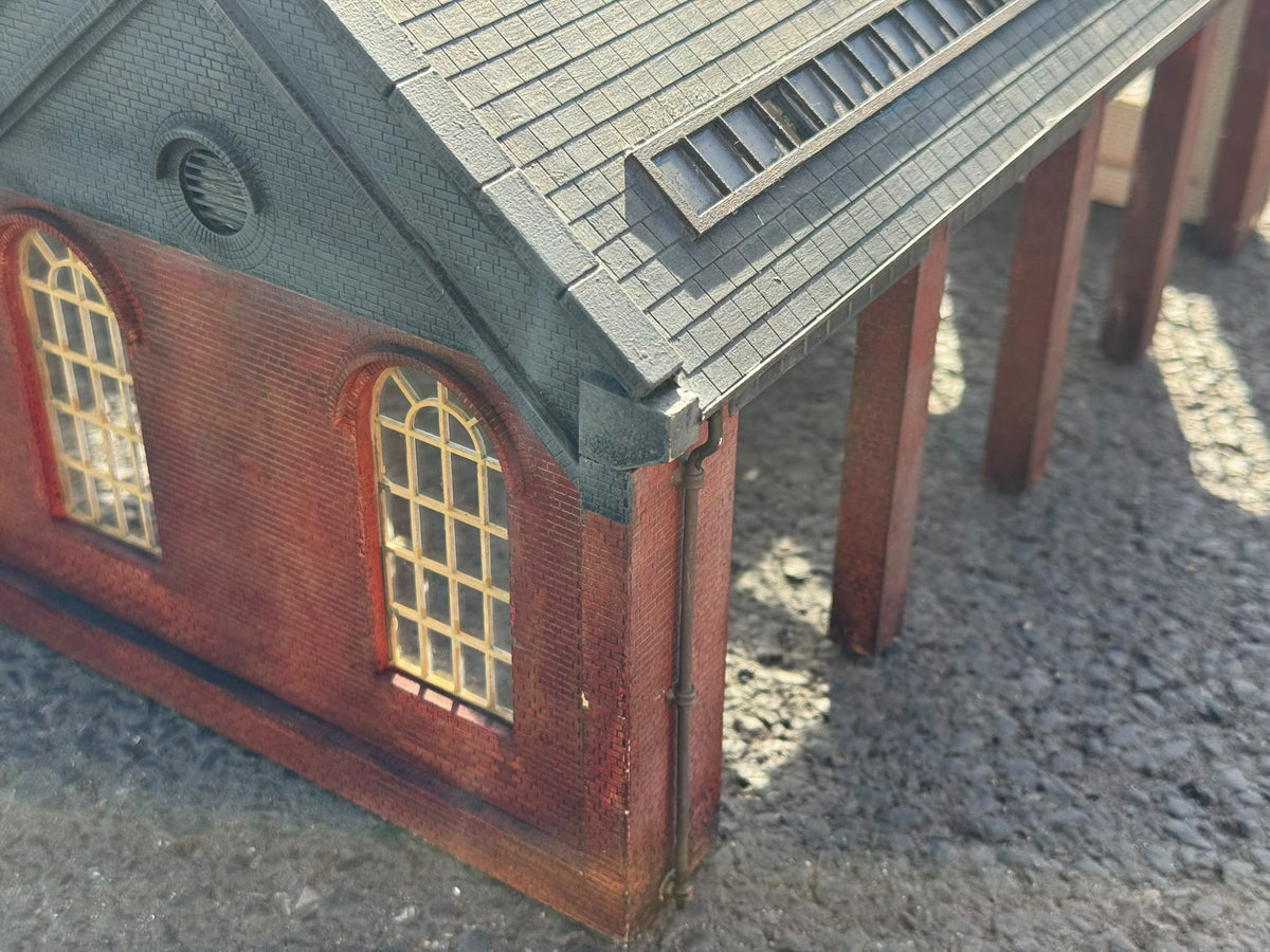 Finescale O Gauge (Kit/Scratch-Built) Four Road Engine Shed (Collection Only)