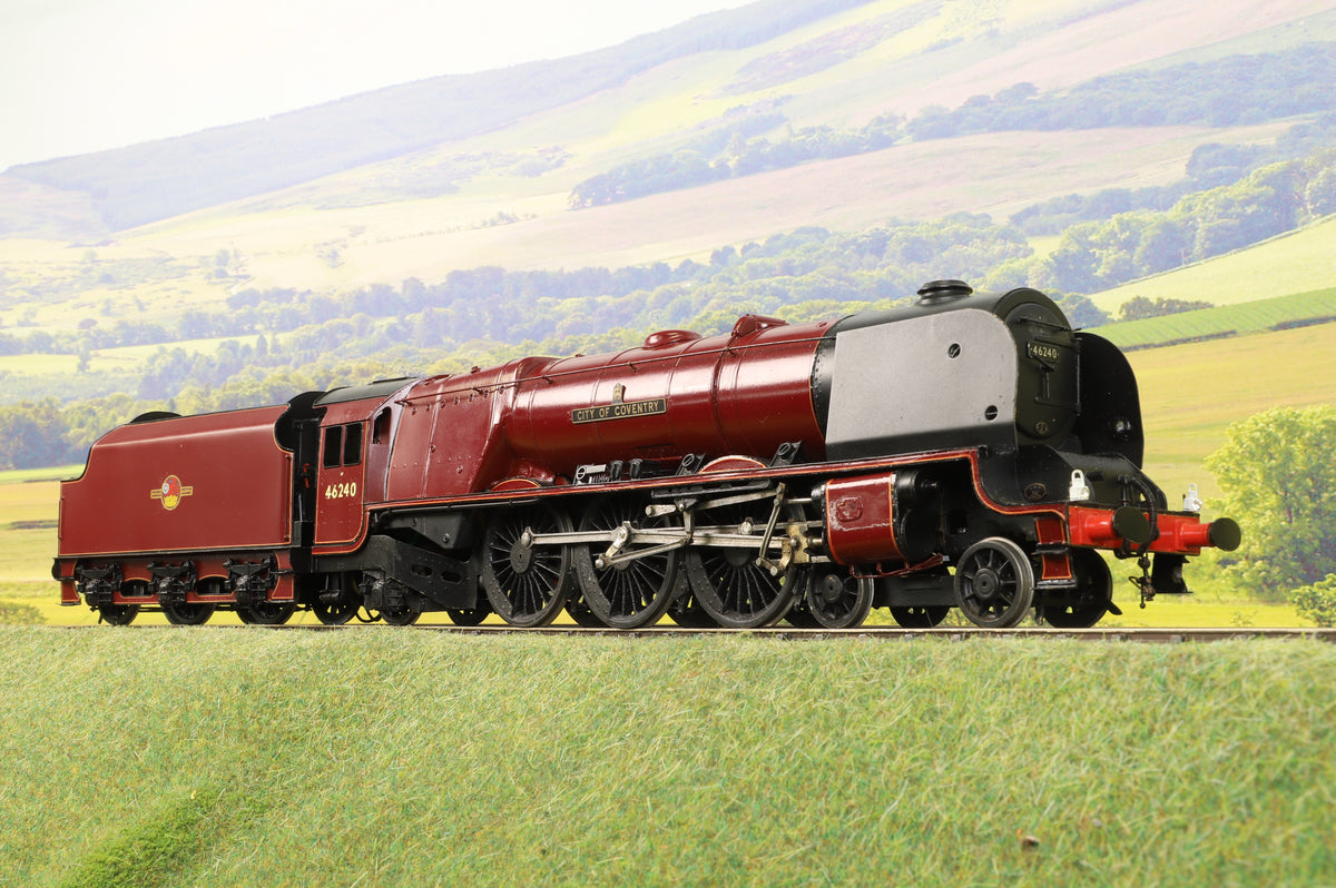 Kit-Built Finescale O Gauge LMS Coronation BR Maroon L/C &#39;46240&#39; &#39;City of Coventry&#39; DCC Sound