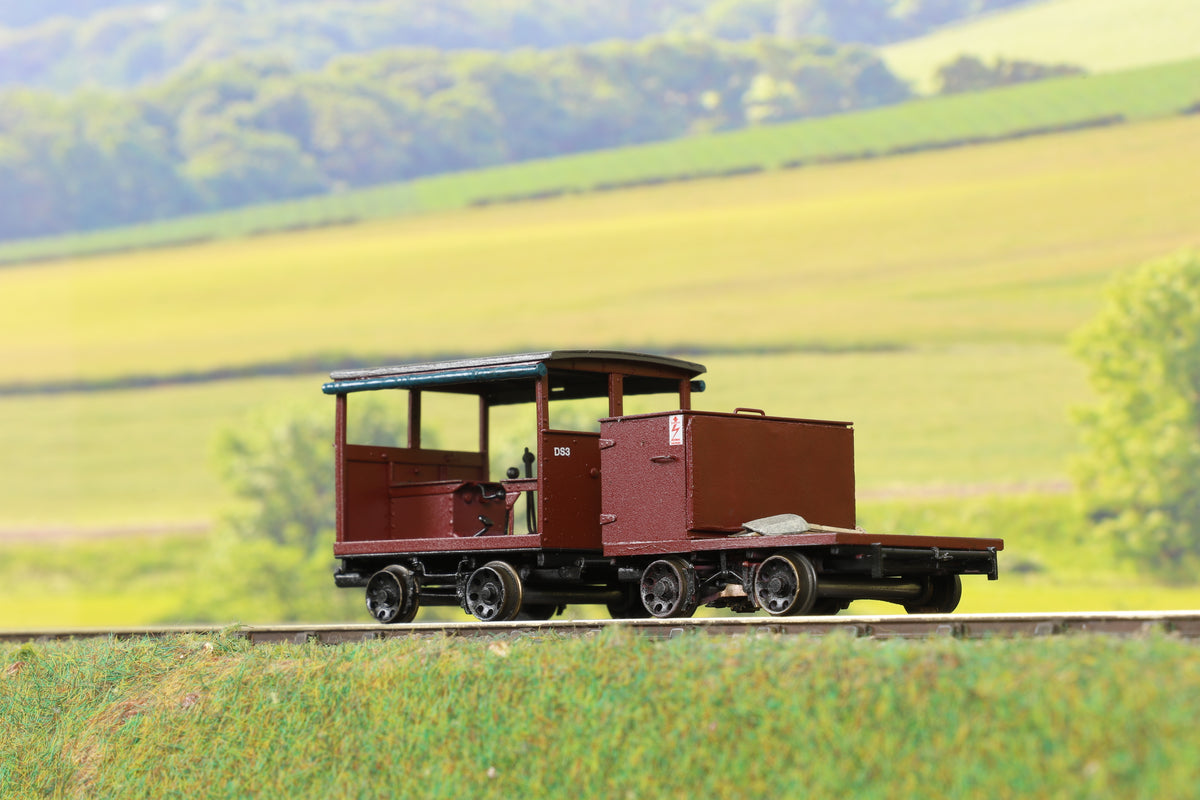 Kit Built Finescale O Gauge Wickham Type 17 Trolley and Trailer, BR Maroon