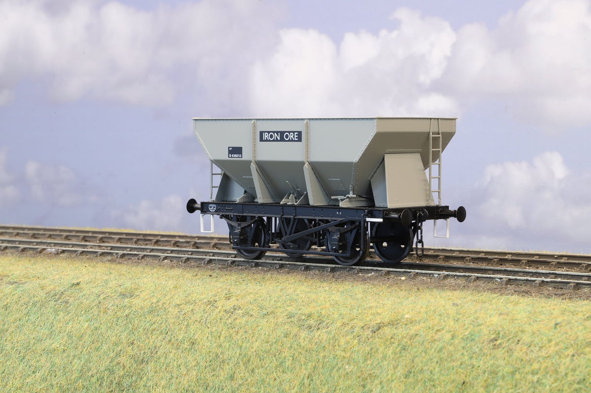 Dapol Finescale O Gauge 24 Ton Steel Hopper, BR Grey, B436010