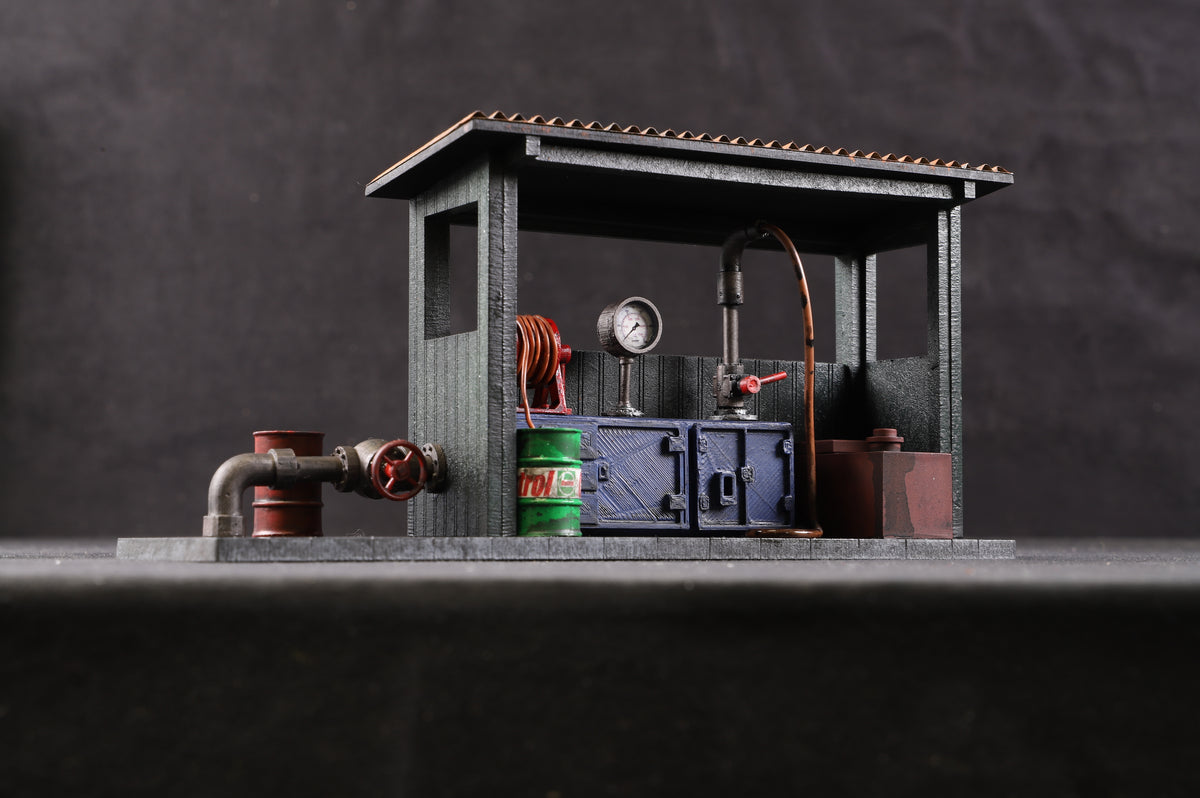Made in Manchester Models O Gauge FMS-OGG Fuel Maintenance Shed (Green)
