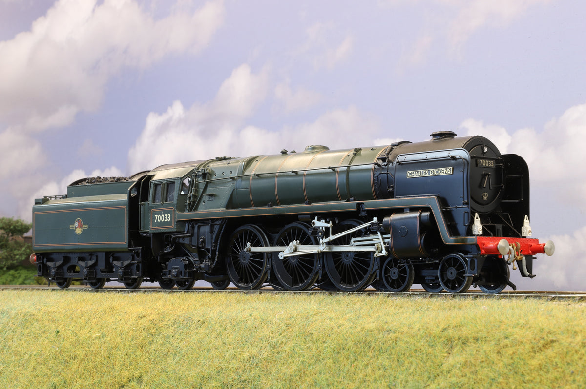 DJH (Factory-Built) Finescale O Gauge &#39;Britannia&#39; Class No. 70033 &#39;Charles Dickens&#39; BR Green Late Crest