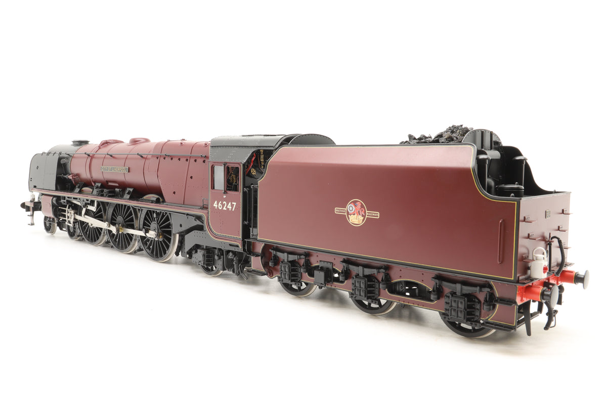 Sancheng/Finescale Brass Gauge 1 (1:32) ex-LMS Princess Coronation No. 46247 'City of Liverpool' BR Maroon Late Crest DCC Sound Smoke & Lights