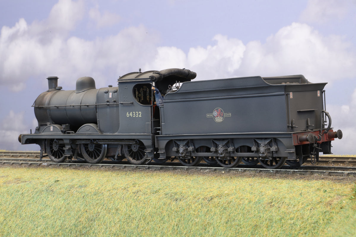 Finescale O Gauge (Kit-Built) ex-GCR 9J/J11 'Pom-Pom' No. 64332 BR Black Late Crest DCC Sound (Weathered)