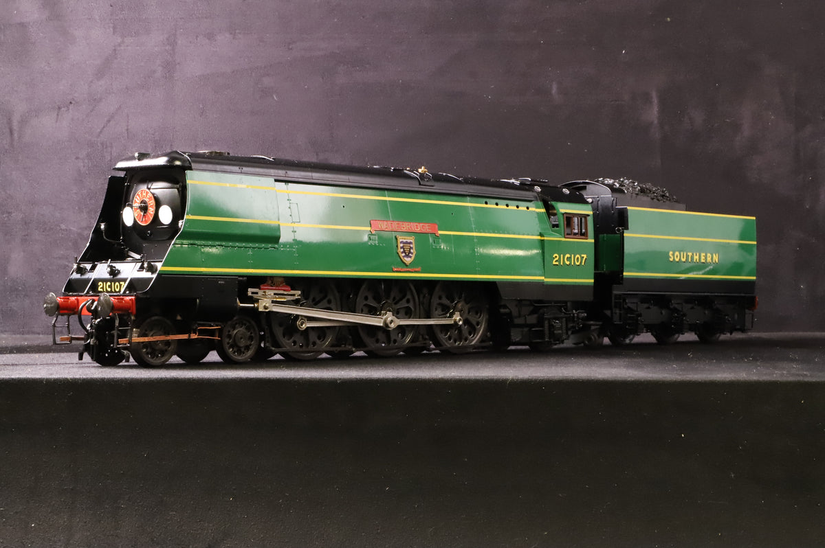 Aster Kit-built Gauge 1 Live Steam West Country Light Pacific 'Wadebridge' No. 21C107, Southern Malachite Green