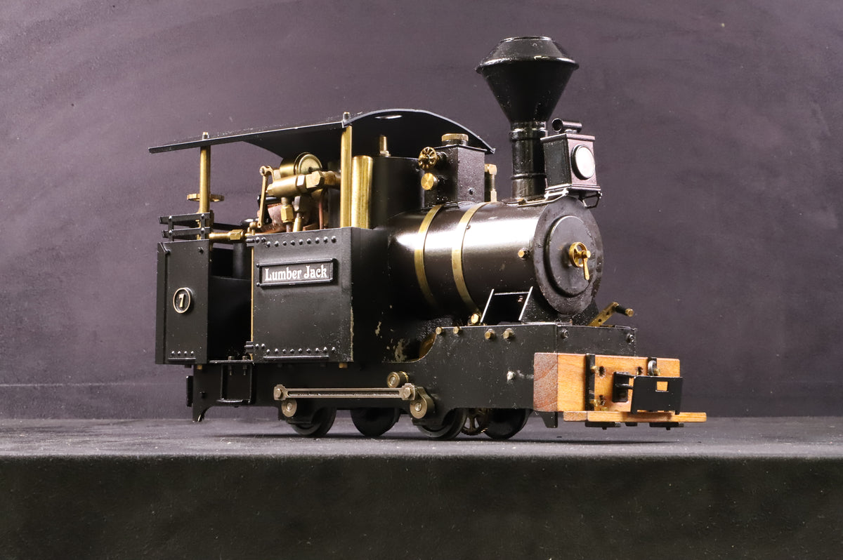 Regner Gauge 1 (45mm) Live Steam 'Lumber Jack' 0-4-0, Plain Black