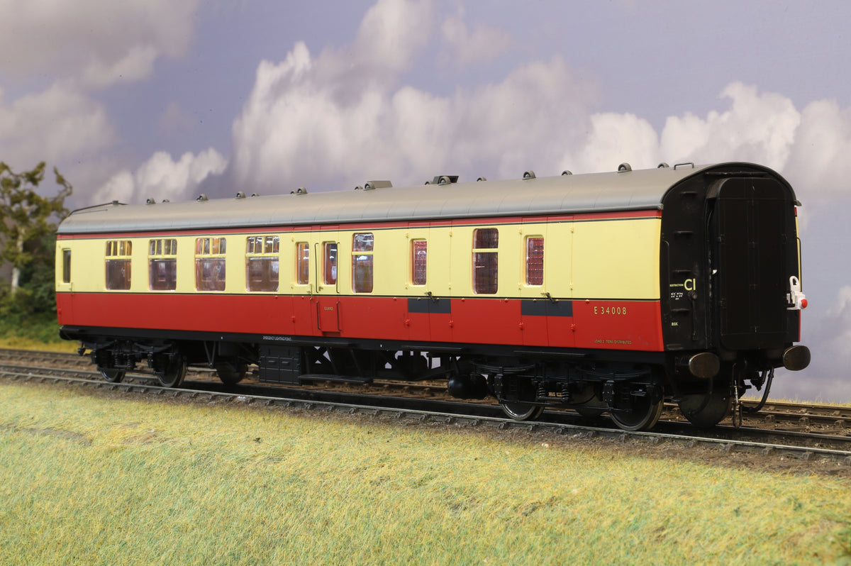 Lionheart Finescale O Gauge BR MK1 BSK No. E34008, Crimson & Cream