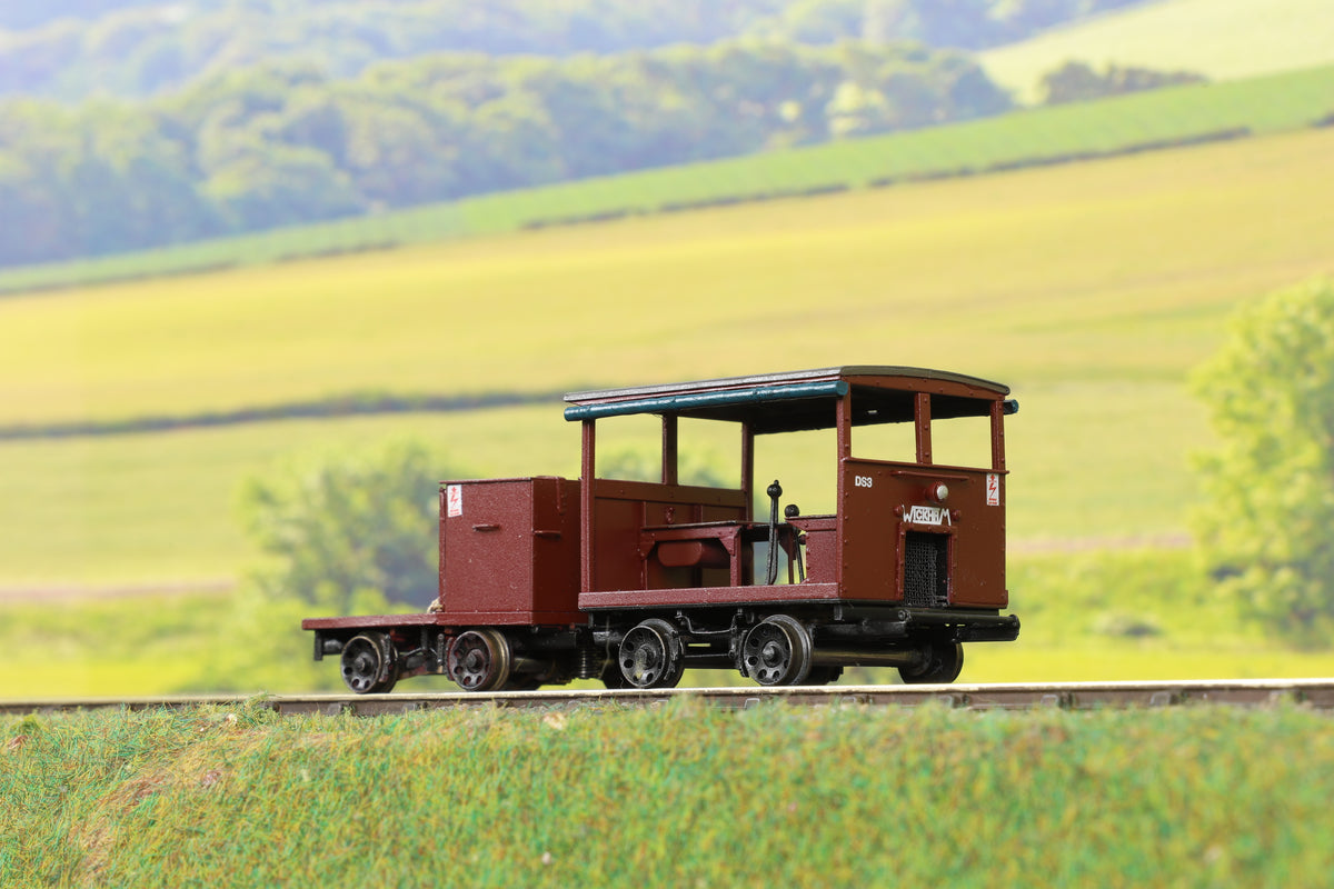 Kit Built Finescale O Gauge Wickham Type 17 Trolley and Trailer, BR Maroon