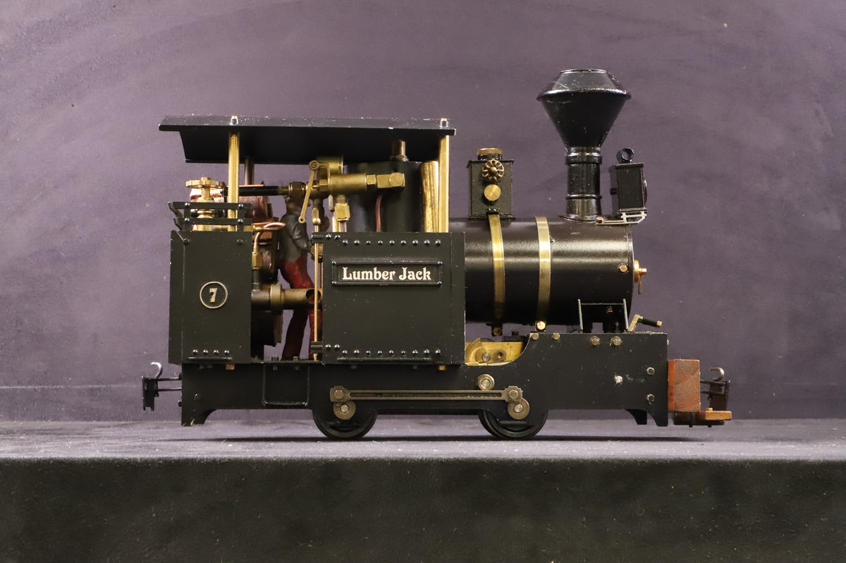 Regner Gauge 1 (45mm) Live Steam 'Lumber Jack' 0-4-0, Plain Black