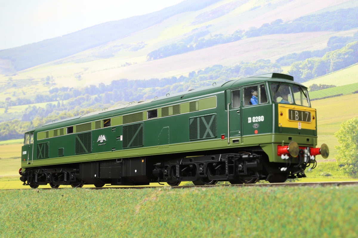 Heljan O Gauge 5351 Class 53 BR green SYP &#39;Falcon&#39; &#39;D0280&#39;, DCC sound