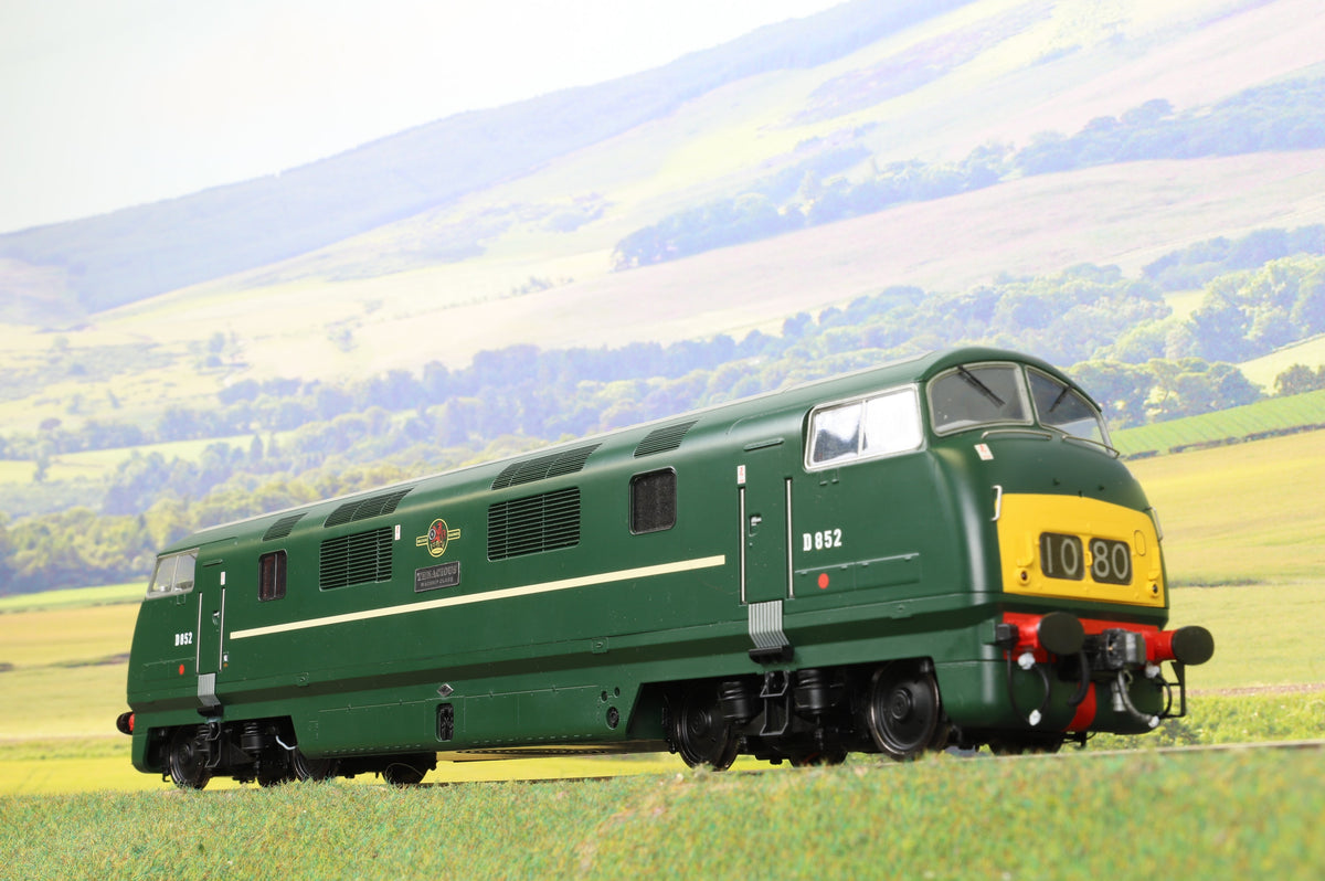 Heljan 7mm Finescale O Gauge 42111 BR Green Warship Class &#39;D852&#39; &#39;Tenacious&#39;
