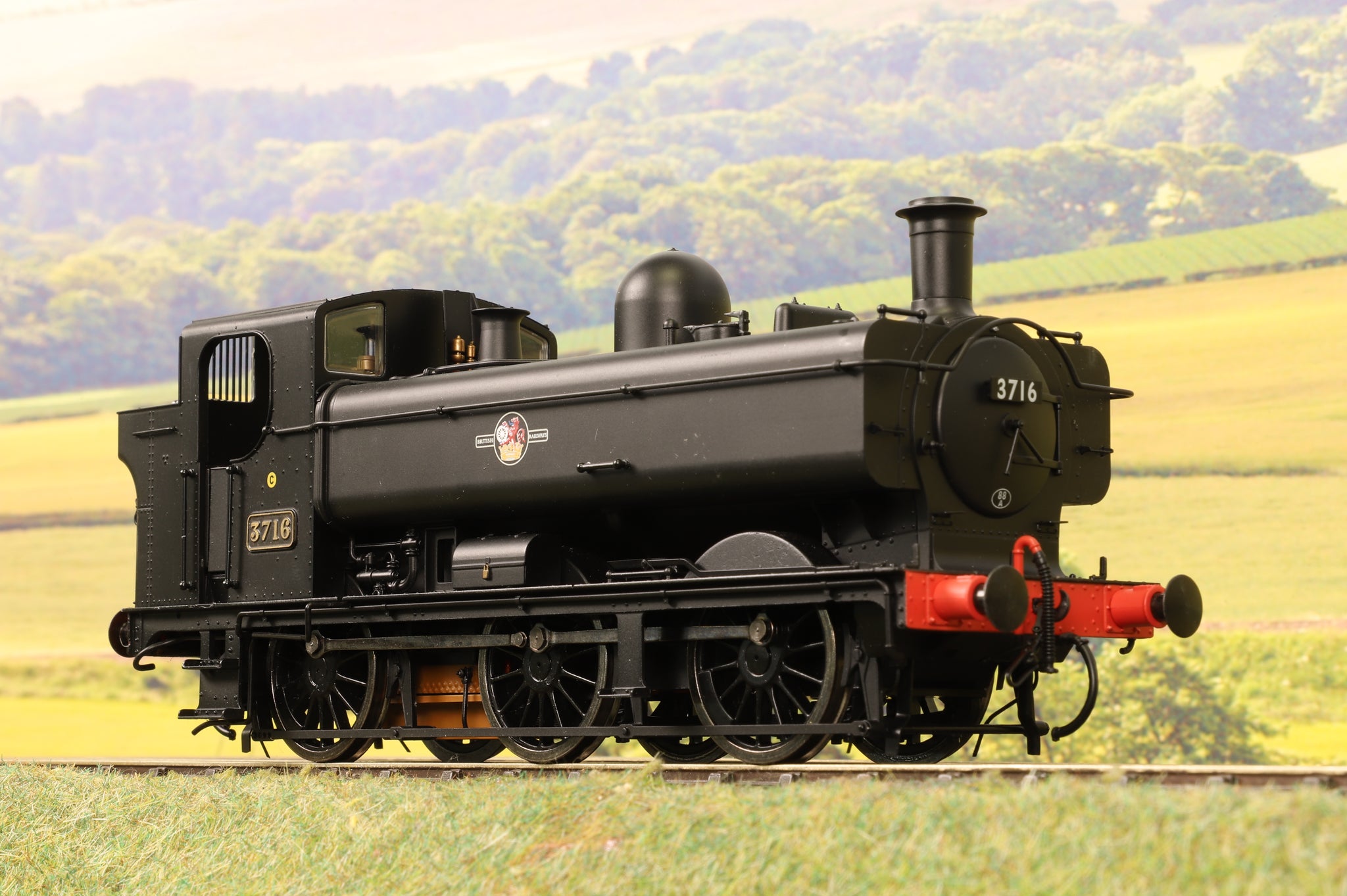 Dapol Finescale O Gauge Clas 57xx Pannier BR Black Late Crest No. 3716 DCC Sound