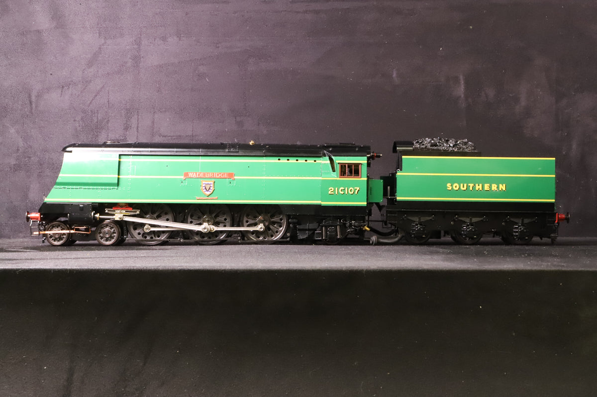Aster Kit-built Gauge 1 Live Steam West Country Light Pacific 'Wadebridge' No. 21C107, Southern Malachite Green