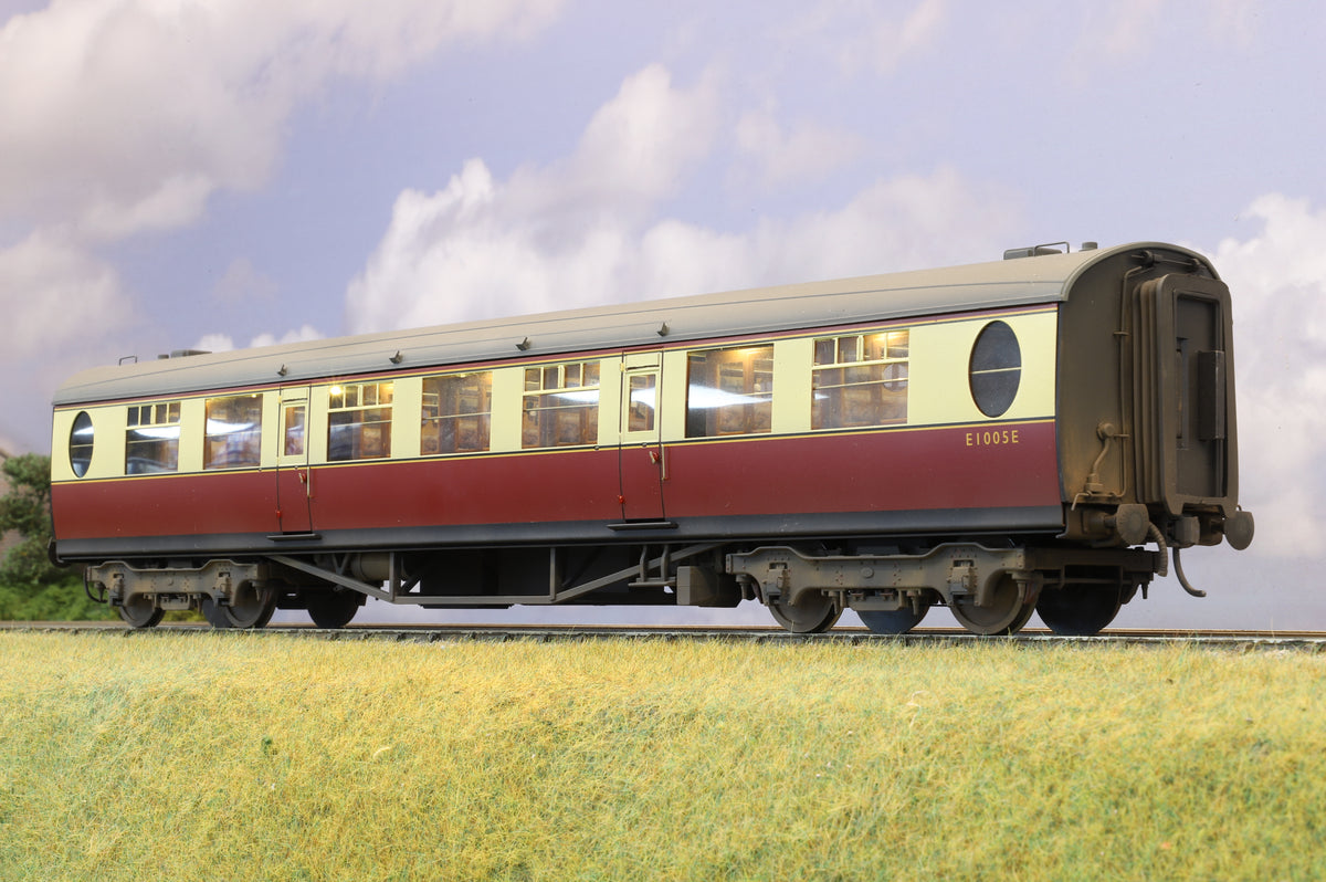 Darstaed Finescale O Gauge Thompson TK No. E1005E Crimson &amp; Cream (Roller Ball Bearings) Professionally Weathered