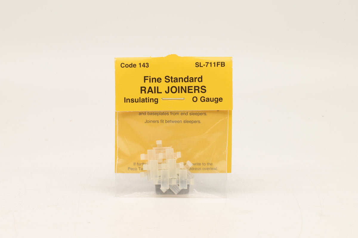 Peco Finescale O Gauge SL-711FB Pack of 12 Insulated Rail Joiners
