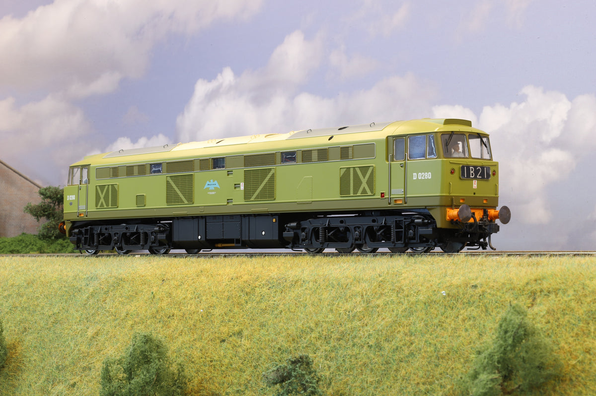 Heljan Finescale O Gauge &#39;Falcon&#39; No. D0280 Lime Green DCC Sound