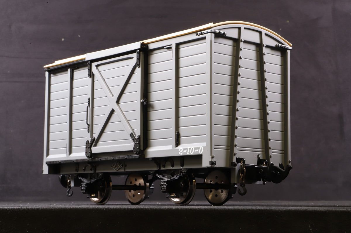 BMS/Accucraft 16mm (32mm Gauge) W&L Goods Van R19-5B Data Only, Light Grey