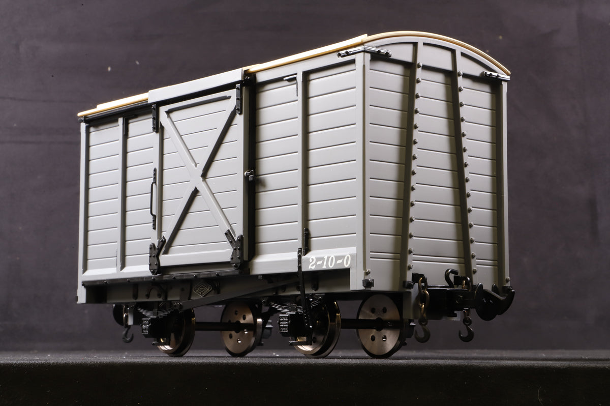 BMS/Accucraft 16mm (32mm Gauge) W&L Goods Van R19-5B Data Only, Light Grey