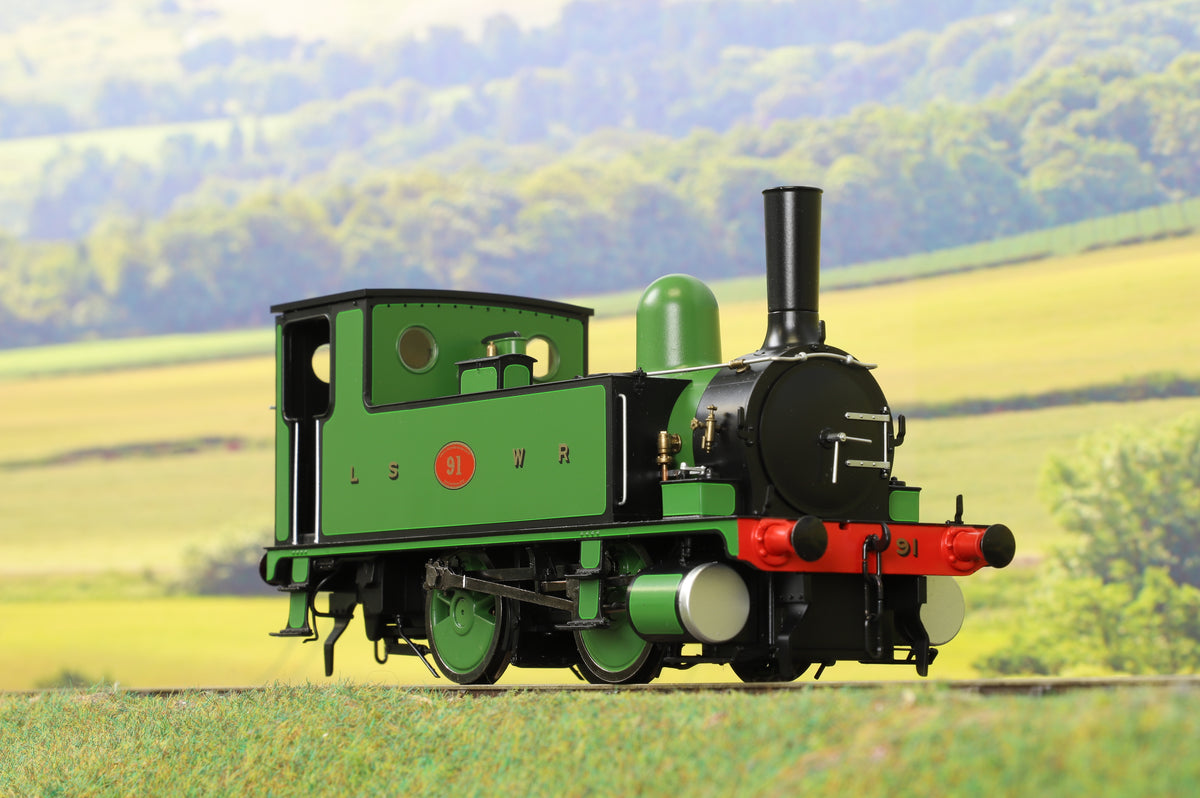 Dapol O Gauge 7S-018-006 Class B4 0-4-0T LSWR Lined Green &#39;91&#39;