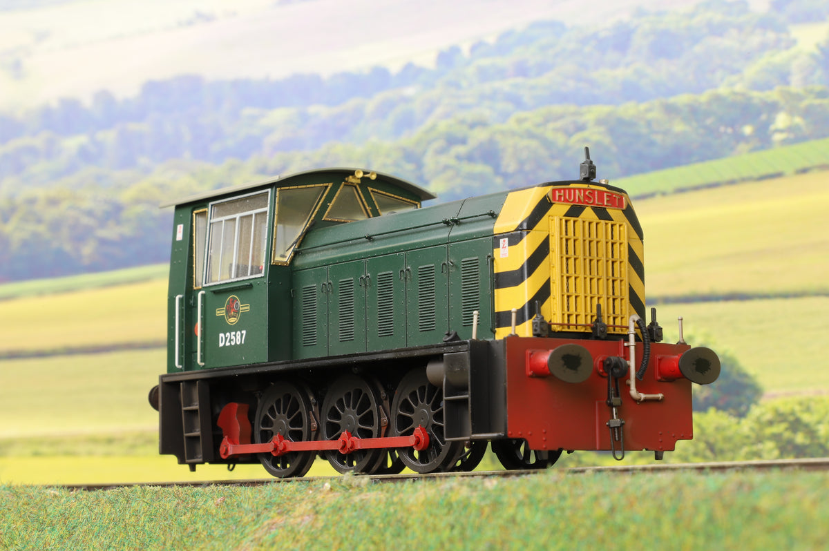 Heljan O Gauge 2591 Class 05 BR Green Wasp Stripes &#39;D2587&#39;, DCC Sound &amp; Weathered
