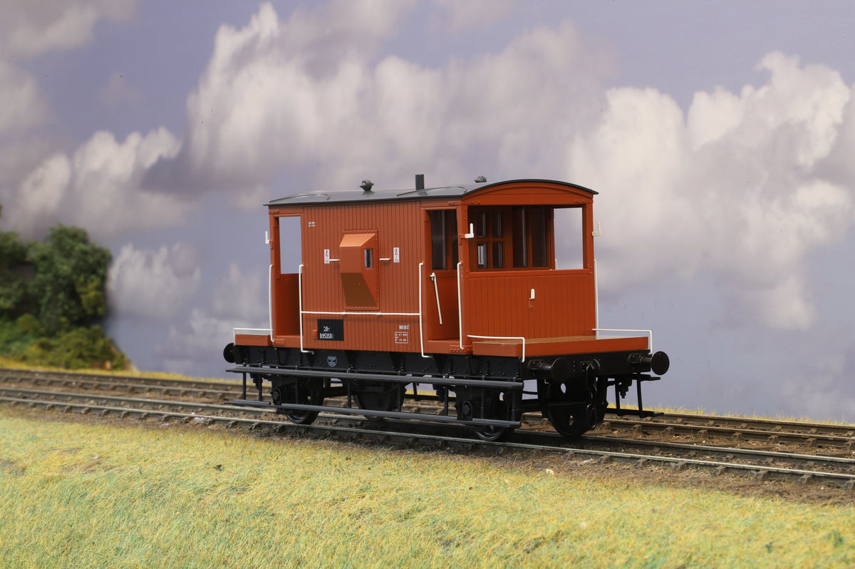 Dapol Finescale O Gauge BR 20T Brake Van No. B953501, BR Bauxite (Oleo Roller Bearing)