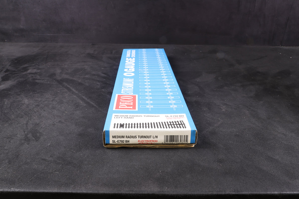Peco Streamlined Medium Radius Electrofrog Turnout Left Hand