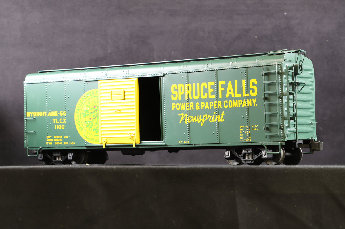 J&amp;M Models Rake of 4 x Gauge 1 Norfolk and Western/Spruce Falls Freight Cars