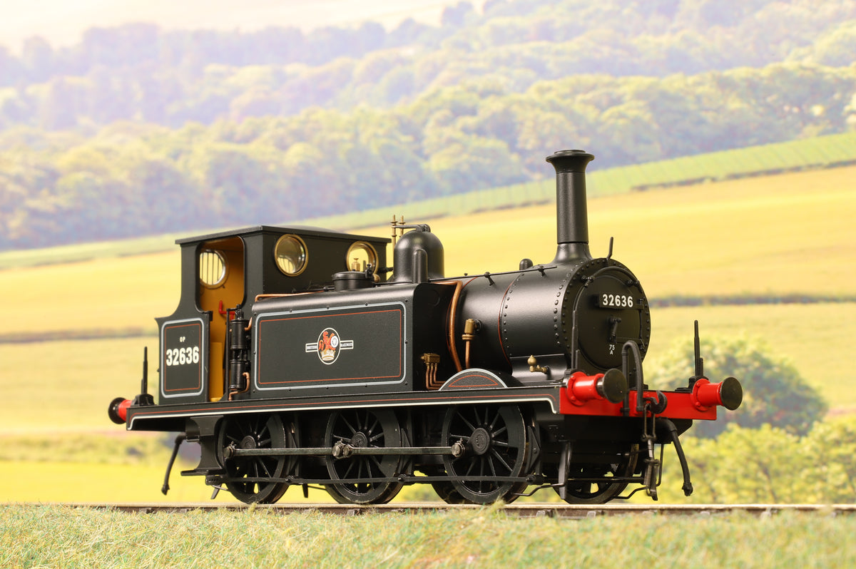 Dapol Finescale O Gauge Terrier A1X No.32636 in BR Black Late Crest