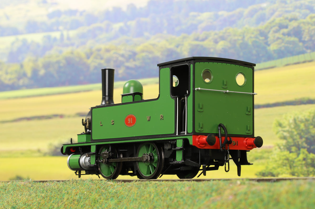 Dapol O Gauge 7S-018-006 Class B4 0-4-0T LSWR Lined Green &#39;91&#39;