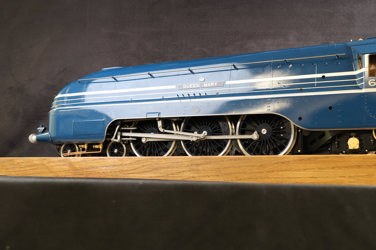 Silver Crest/Kingscale Gauge 3 (2.5&quot; Gauge) Live Steam Streamlined LMS Blue Coronation &#39;6222&#39; &#39;Queen Mary&#39;