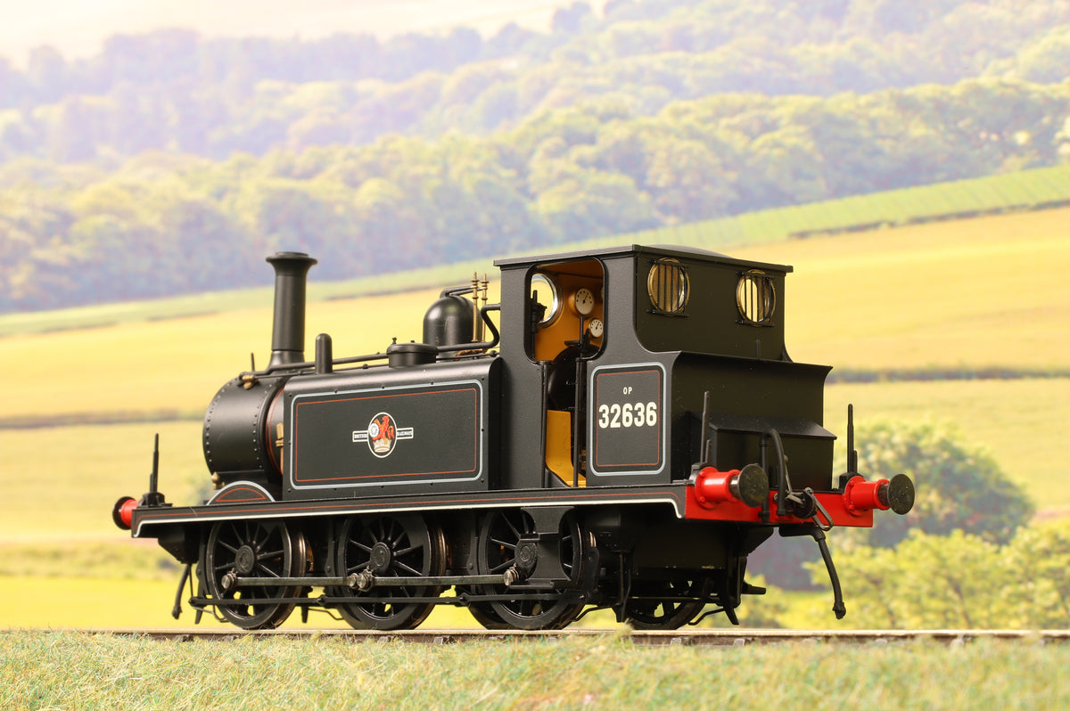 Dapol Finescale O Gauge Terrier A1X No.32636 in BR Black Late Crest