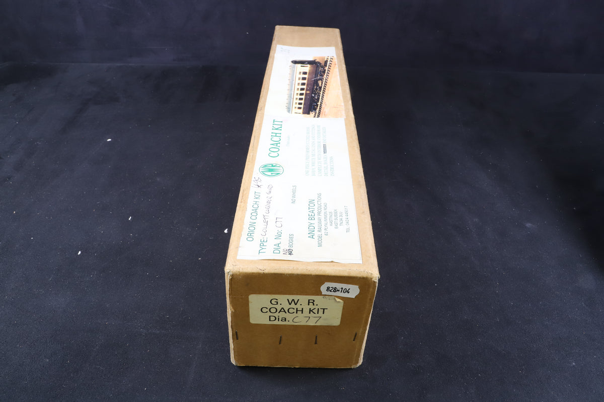 Orion Coach Kit/Andy Beaton Finescale O Gauge C77 GWR Collett Corridor Third Kit