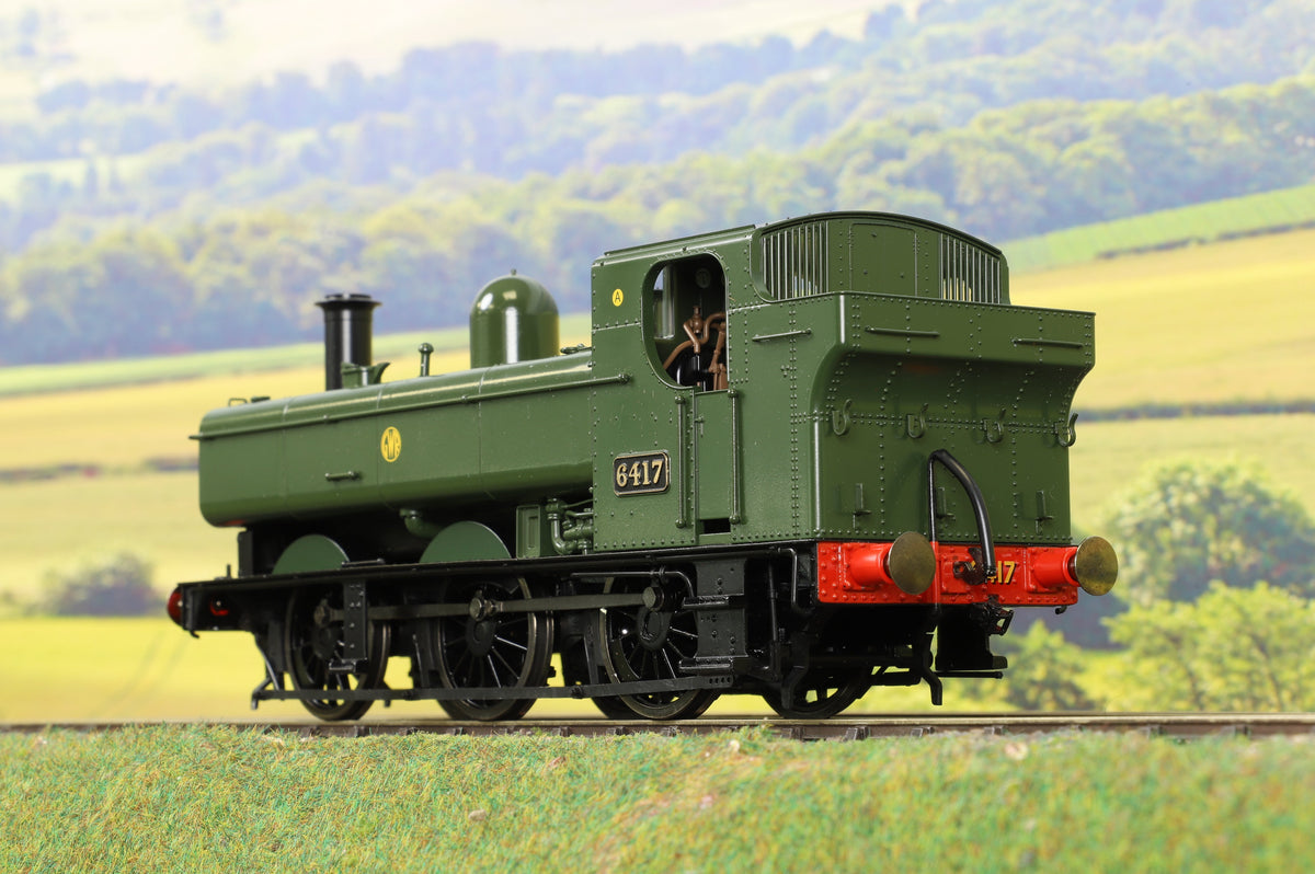 Dapol O Gauge 7S-024-002D Class 64xx Pannier GWR Green &#39;6417&#39; DCC Fitted