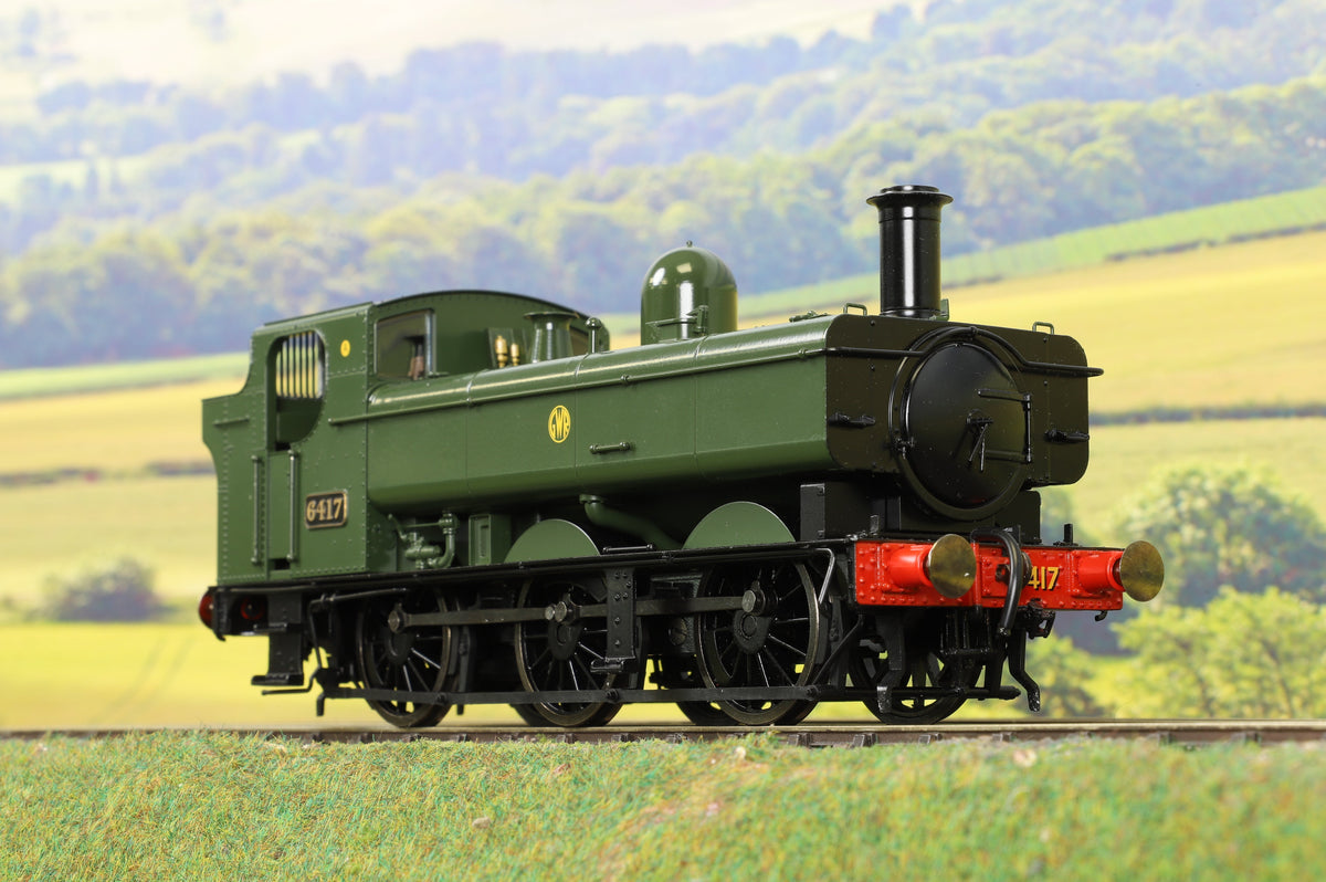 Dapol O Gauge 7S-024-002D Class 64xx Pannier GWR Green &#39;6417&#39; DCC Fitted