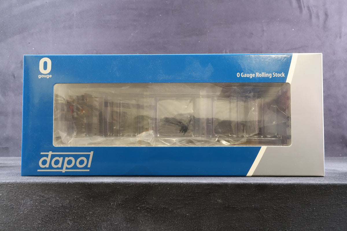 Dapol Finescale O Gauge Rake of 3 Bogie Bolster Wagons in Bauxite
