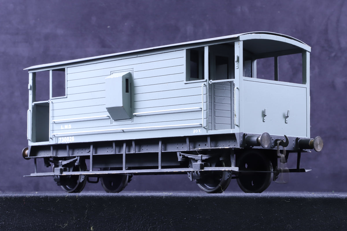 Gauge 1 (10mm) Kit-Built LMS 20T Brake Van (Brass Construction)