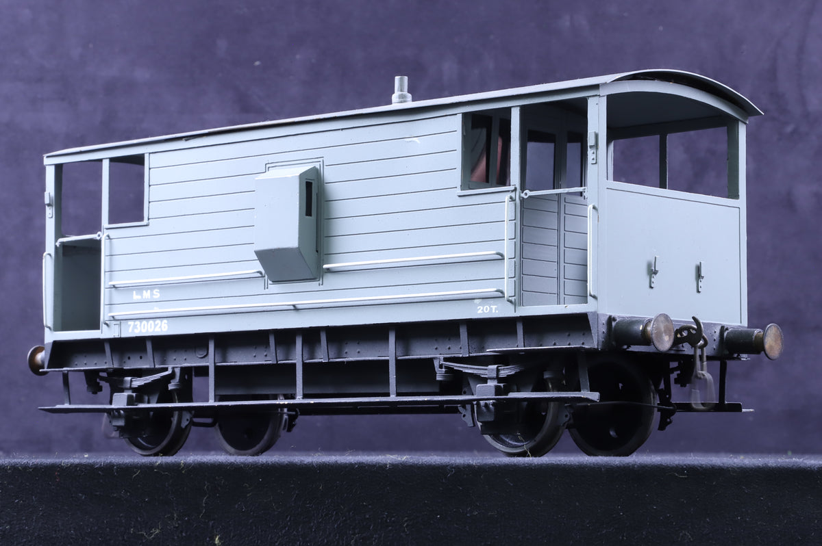 Gauge 1 (10mm) Kit-Built LMS 20T Brake Van (Brass Construction)