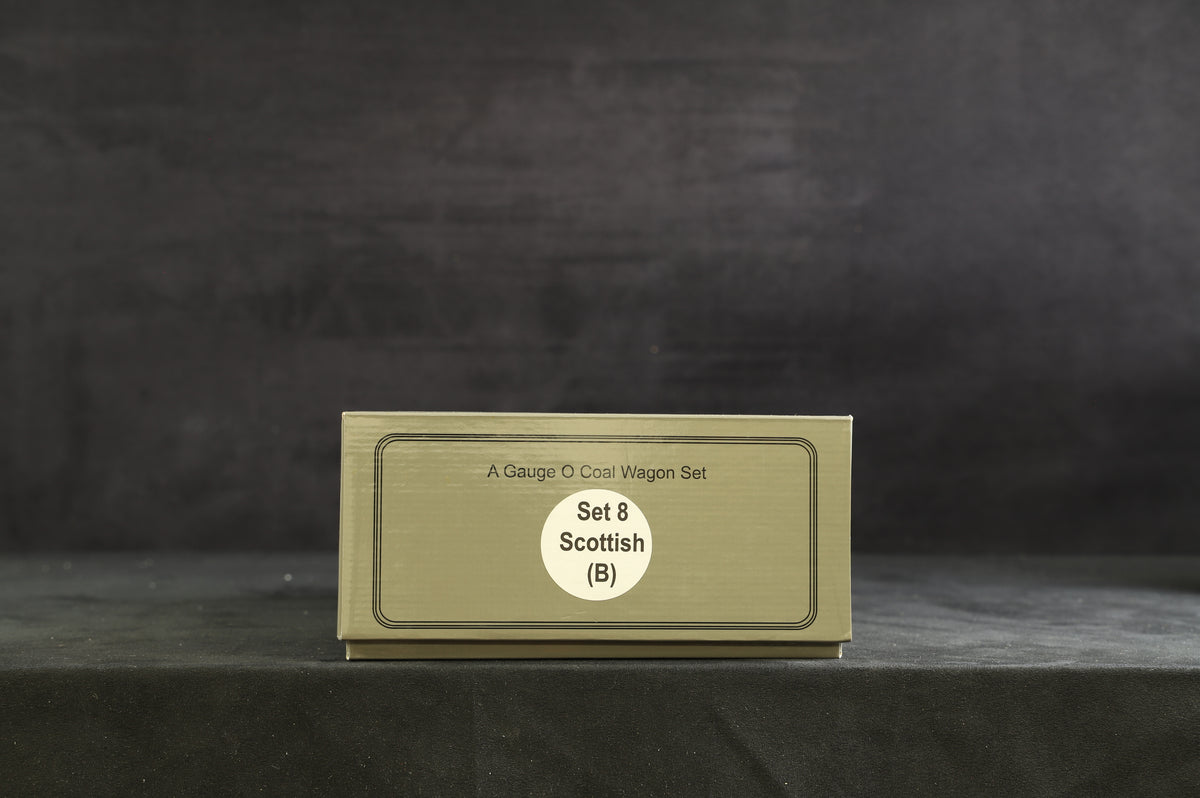 Ace Trains Coarse Scale O Gauge Set of 3 Coal Wagons (Set 8 - Scottish B)