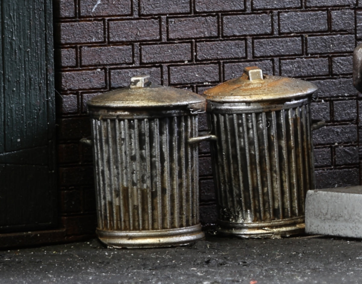 Made in Manchester Models O DB-6 Gauge Dustbins (6-Pack)