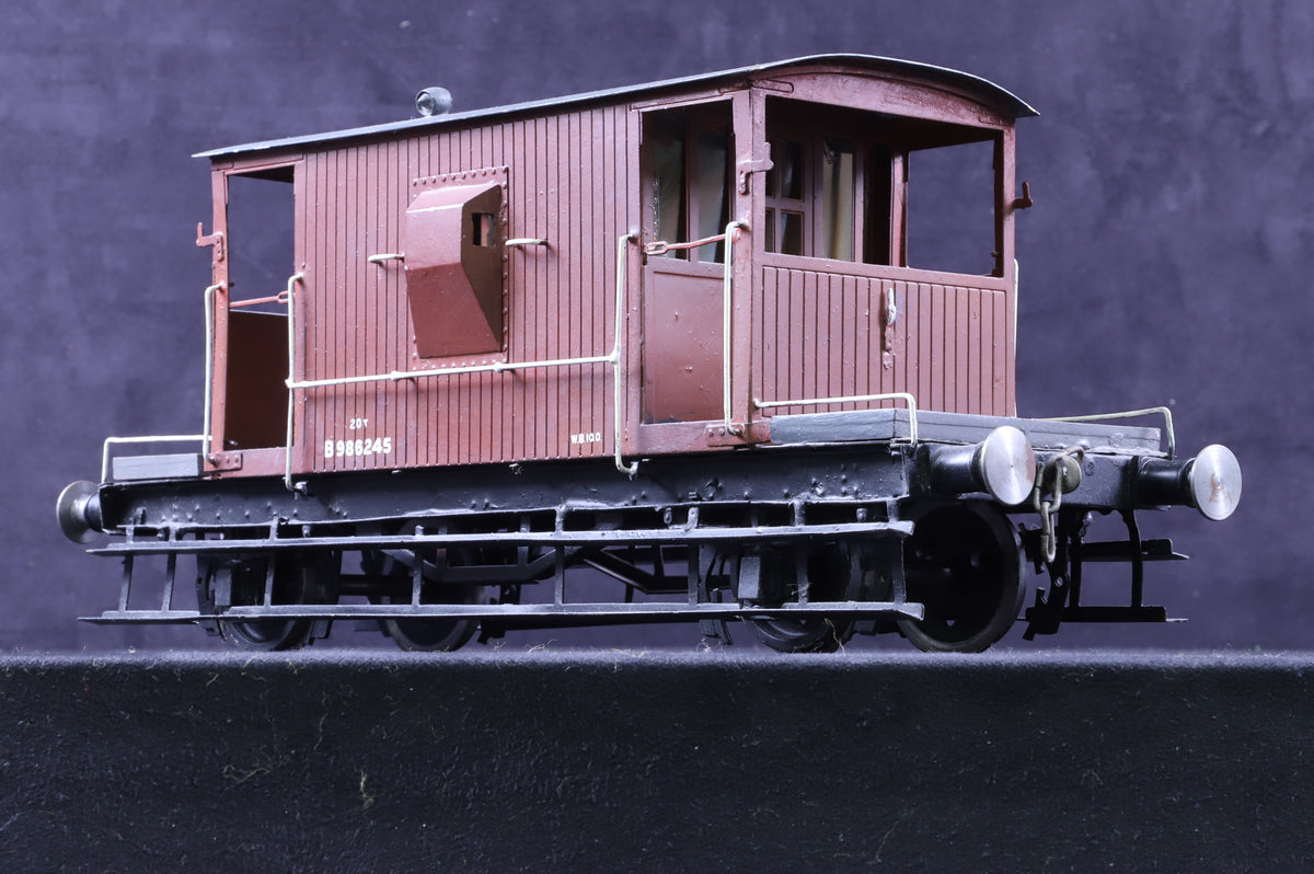 Gauge 1 (10mm) Kit-Built BR 20T Brake Van (Brass Construction)